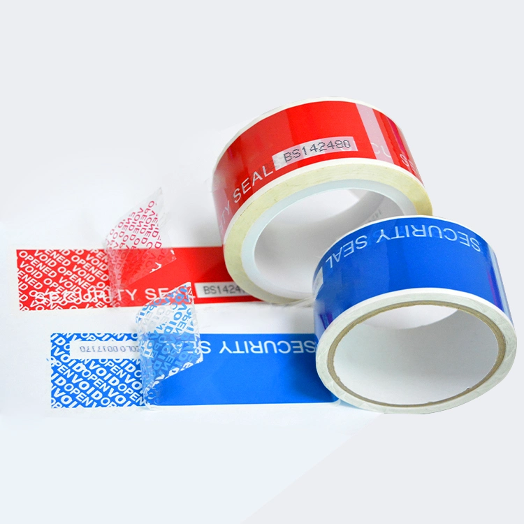 Tamper Evident Proof Packaging Sticker High Residue Customized Security Tape